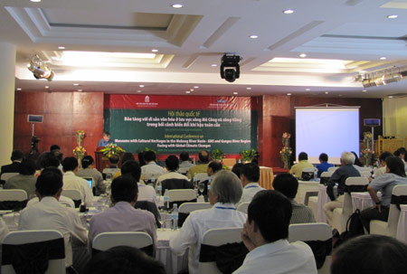 การสัมมนา“การอนุรักษ์มรดกวัฒนธรรมในเขตที่ราบลุ่มแม่น้ำโขงและแม่น้ำคงคาเพื่อรับมือกับการเปลี่ยนแปลงของสภาพภูมิอากาศ